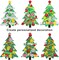 Tree for Making Crafts Tree Including Foam Christmas Tree Assortment Christmas Foam Stickers Accessory for Fun Home Activities